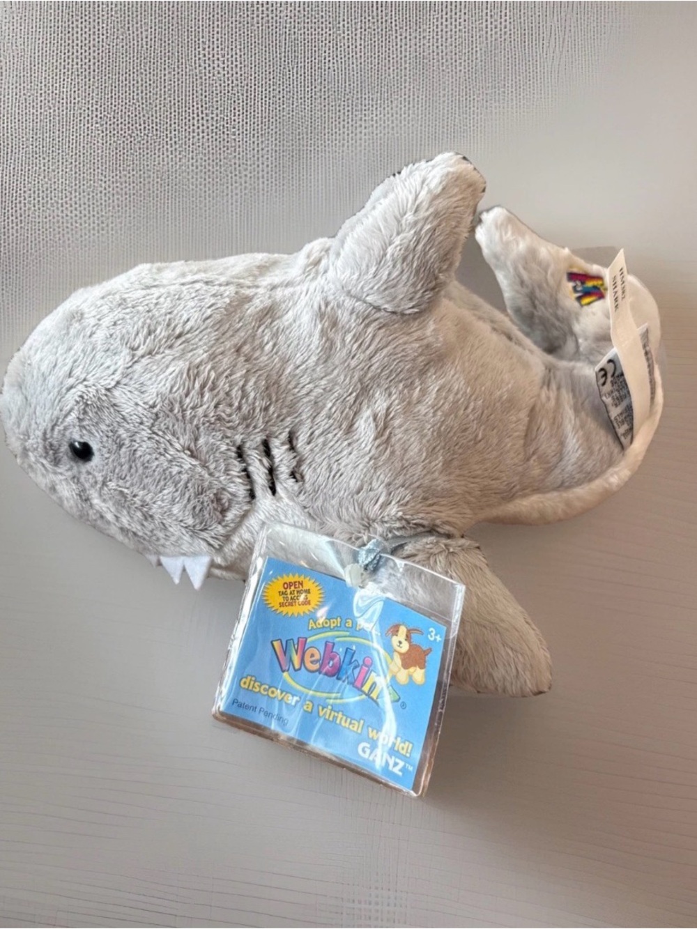 🦈 New Webkinz Shark HM382 - Unused Tags, Brand New